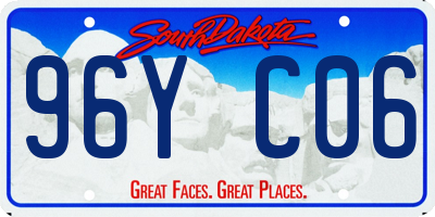 SD license plate 96YC06