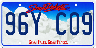 SD license plate 96YC09