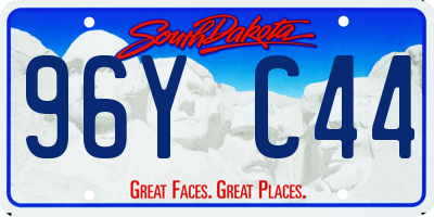 SD license plate 96YC44
