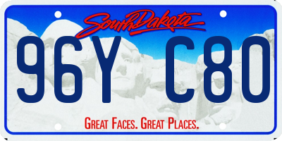 SD license plate 96YC80