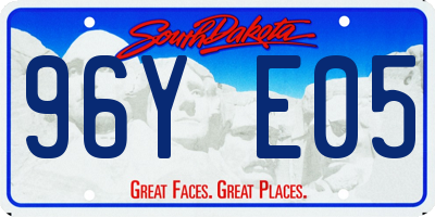 SD license plate 96YE05