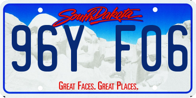 SD license plate 96YF06