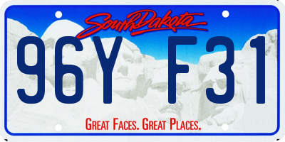 SD license plate 96YF31