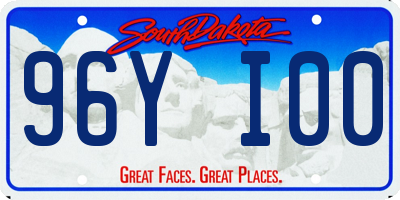 SD license plate 96YI00