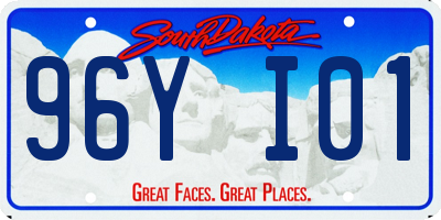 SD license plate 96YI01