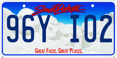 SD license plate 96YI02