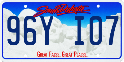 SD license plate 96YI07