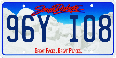 SD license plate 96YI08