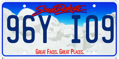 SD license plate 96YI09