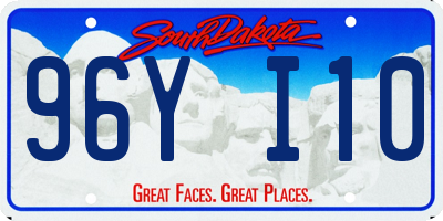 SD license plate 96YI10