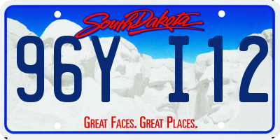 SD license plate 96YI12