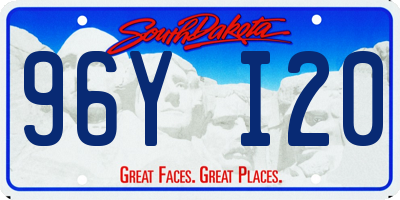 SD license plate 96YI20