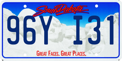 SD license plate 96YI31
