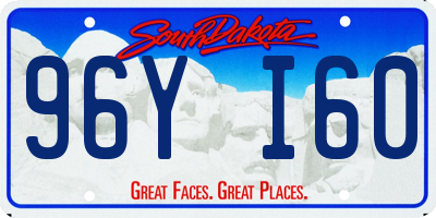 SD license plate 96YI60