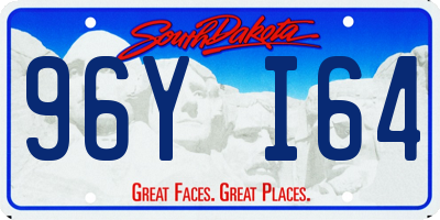 SD license plate 96YI64