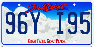 SD license plate 96YI95