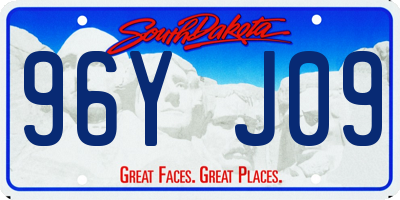 SD license plate 96YJ09