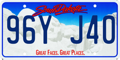 SD license plate 96YJ40