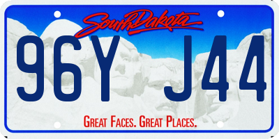 SD license plate 96YJ44