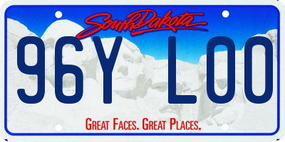 SD license plate 96YL00