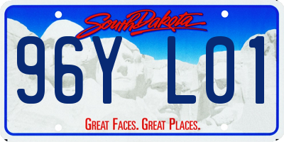 SD license plate 96YL01