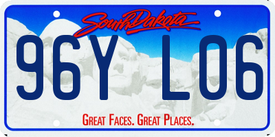SD license plate 96YL06