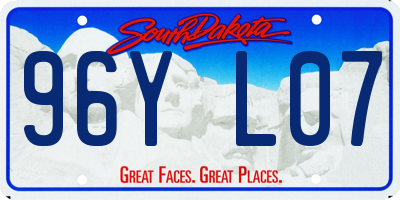 SD license plate 96YL07