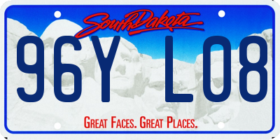 SD license plate 96YL08