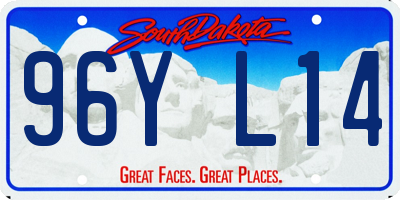 SD license plate 96YL14