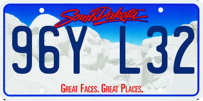 SD license plate 96YL32
