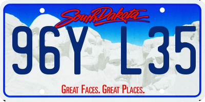 SD license plate 96YL35