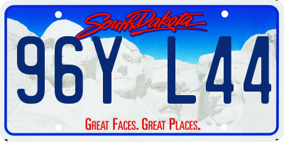 SD license plate 96YL44