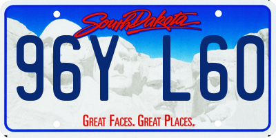 SD license plate 96YL60