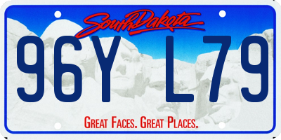 SD license plate 96YL79