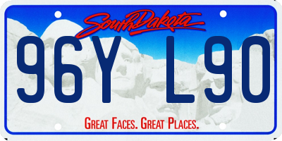 SD license plate 96YL90