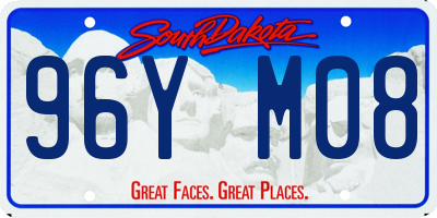 SD license plate 96YM08