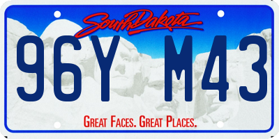 SD license plate 96YM43