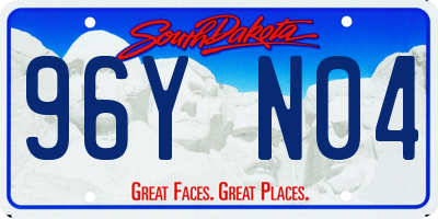 SD license plate 96YN04