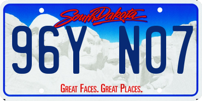 SD license plate 96YN07
