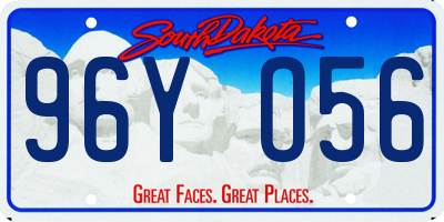 SD license plate 96YO56