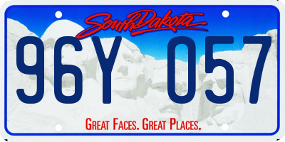 SD license plate 96YO57