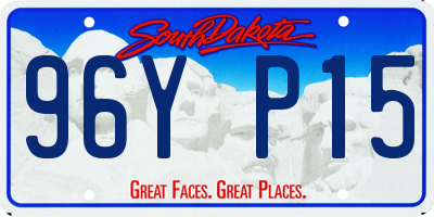 SD license plate 96YP15