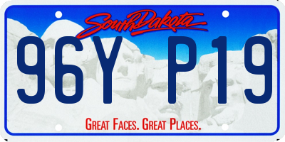 SD license plate 96YP19