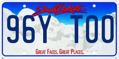 SD license plate 96YT00