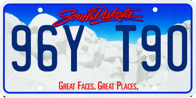 SD license plate 96YT90