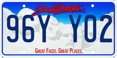 SD license plate 96YY02