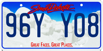 SD license plate 96YY08