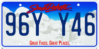 SD license plate 96YY46