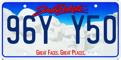 SD license plate 96YY50