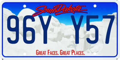 SD license plate 96YY57